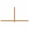 Ekena Millwork Eugene Smooth Timber Gable Bracket, Western Red Cedar, 96"W x 48"H x 1 1/2"D x 3 1/2"F, 12/12 Pitch GBW096X48X0204EUG00SWR - alternate 1
